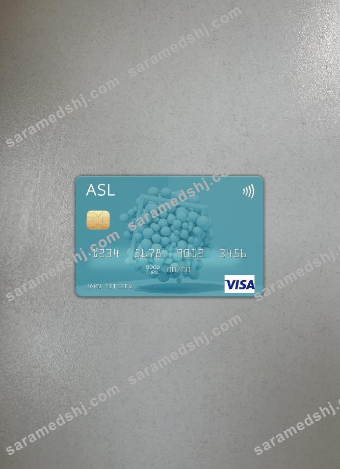Australia Australian Settlements Limited (ASL) visa card photolook front